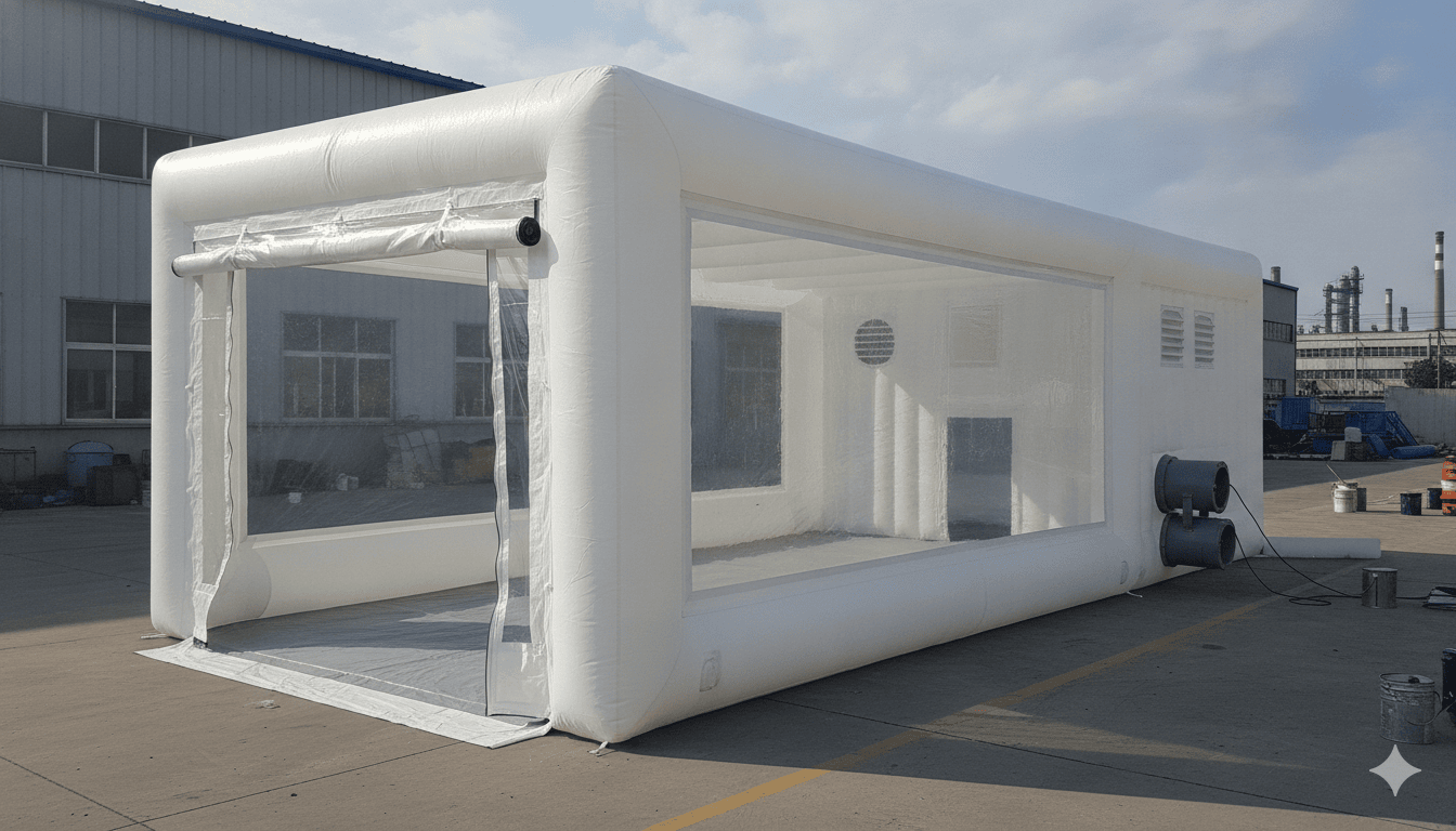 avantages d'une cabine de peinture gonflable