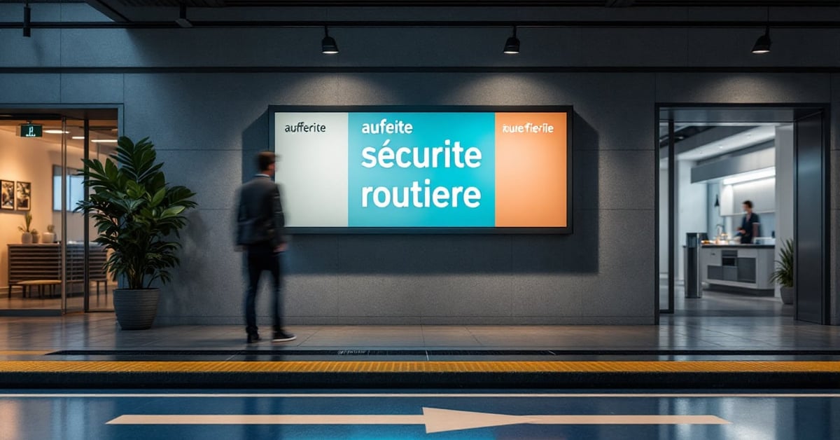 La puissance des affiches pour la sécurité routière